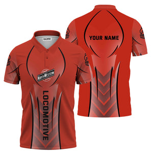 Railspirit Personalized Chicago and North Western Railway Polo Shirt Striking Line Style Train Shirt For Locomotive Lovers