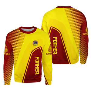 Railspirit Personalized Denver and Rio Grande Western Railroad Sweatshirt Vibrant Striking Style Shirt For Rail Enthusiasts