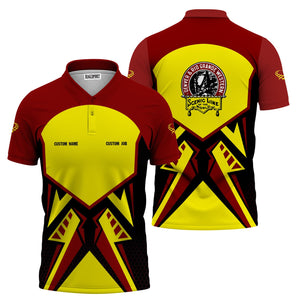 Railspirit Personalized Denver and Rio Grande Western Railroad Polo Shirt Vibriant Style with Custom Position Train Shirt