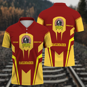 Railspirit Personalized Denver and Rio Grande Western Railroad Polo Shirt Custom Year Railroader Shirt Gift Idea For Train Lover