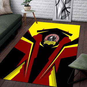 Railspirit Personalized Denver and Rio Grande Western Railroad Area Rug Strong Line Style  Train Area Rug Gift Idea For Train Lover