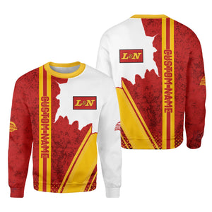 Railspirit Personalized Louisville and Nashville Railroad Sweatshirt L&N All Over Printed Unisex Shirt