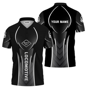 Railspirit Personalized Reading Railroad Polo Shirt Striking Line Style Train Shirt For Locomotive Lovers