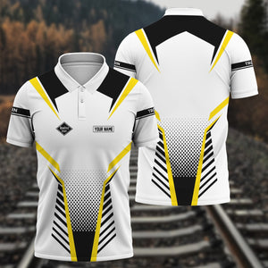 Railspirit Personalized Reading Railroad Polo Shirt Unisex Train Shirt All Over Print