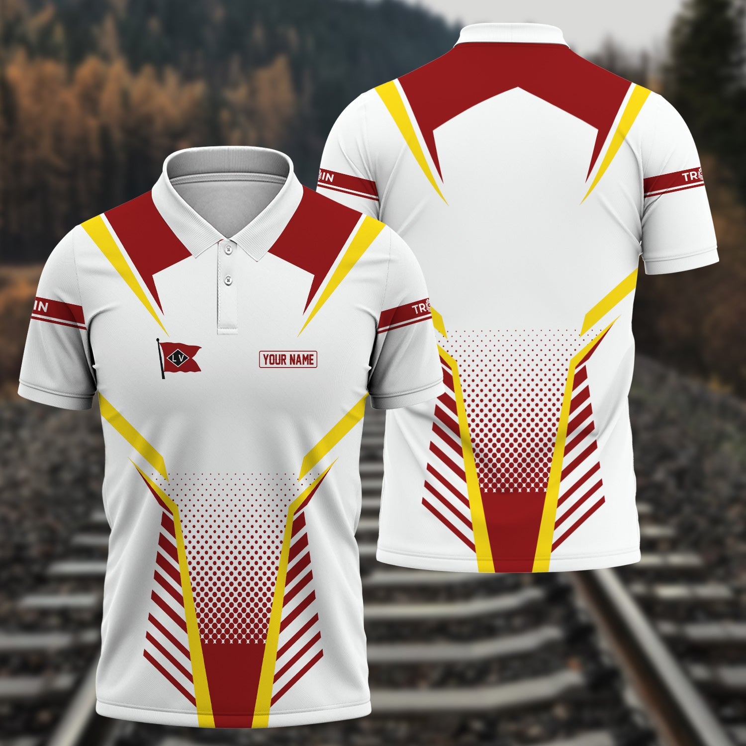 Railspirit Personalized Lehigh Valley Railroad Polo Shirt Unisex Train Shirt All Over Print