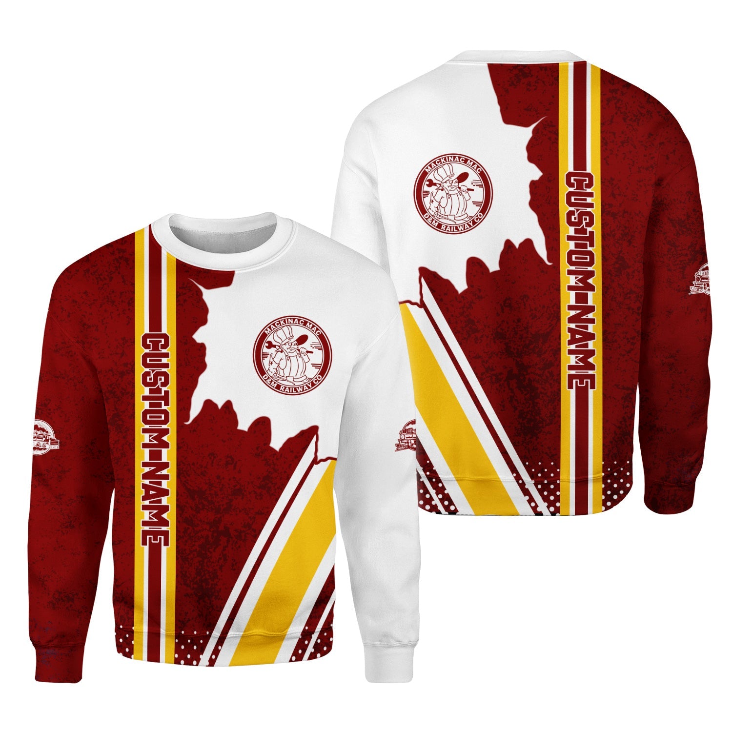Railspirit Personalized Detroit & Mackinac Railroad Sweatshirt All Over Printed Unisex Shirt
