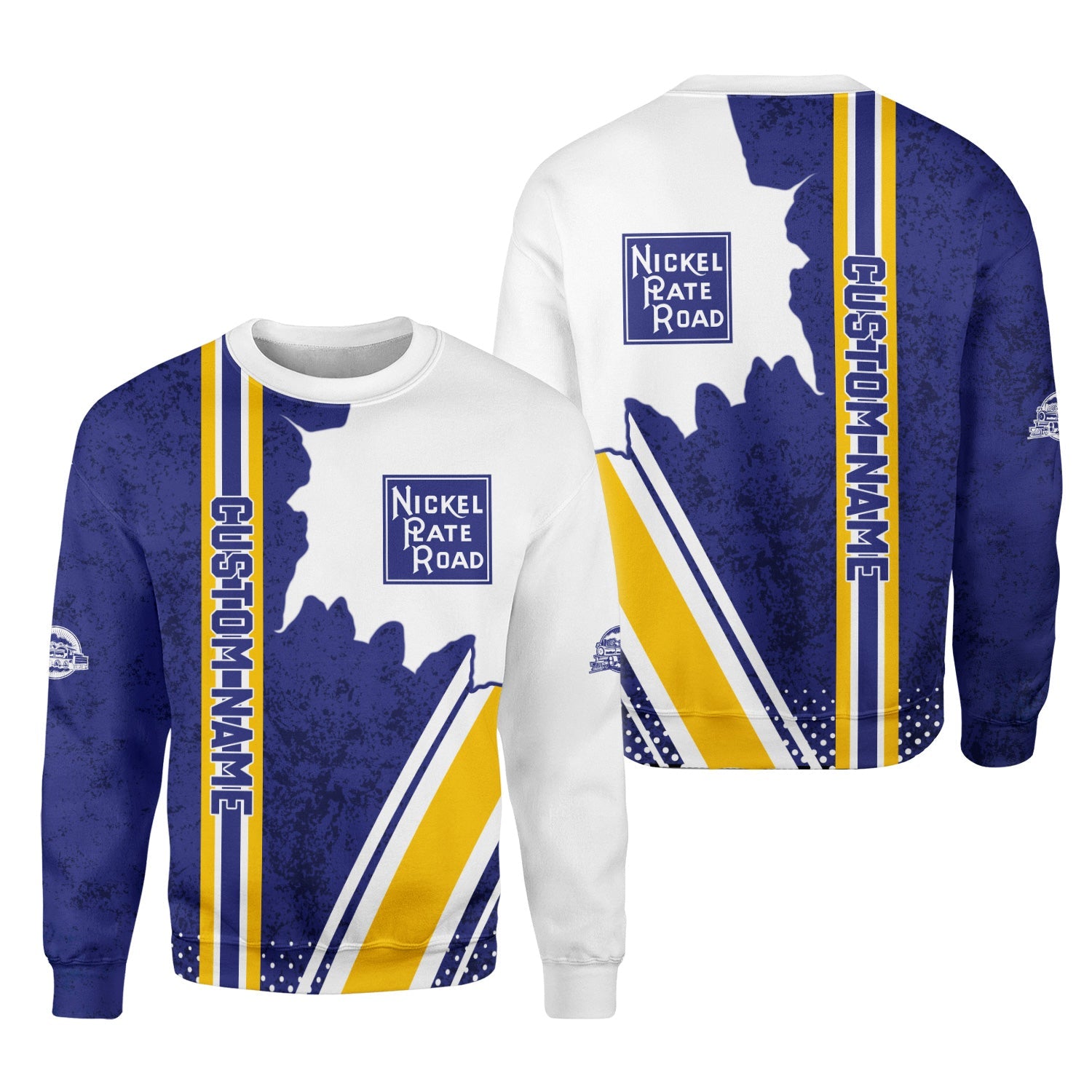 Railspirit Personalized New York, Chicago and St. Louis Railroad Sweatshirt Nickel Plate Road All Over Printed Unisex Shirt