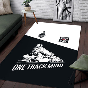 Railspirit Personalized Western Pacific Railroad Area Rug One Track Mind Train Rug Gift Idea For Train Lover