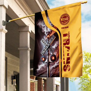 Railspirit Personalized Duluth, Missabe, & Iron Range Railroad Garden Flag Railroad Crossing Sign Flag All Over Print