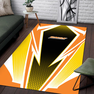 Railspirit BNSF Railway Area Rug Lightning Graphic Style Rug Gift Idea For Train Lover