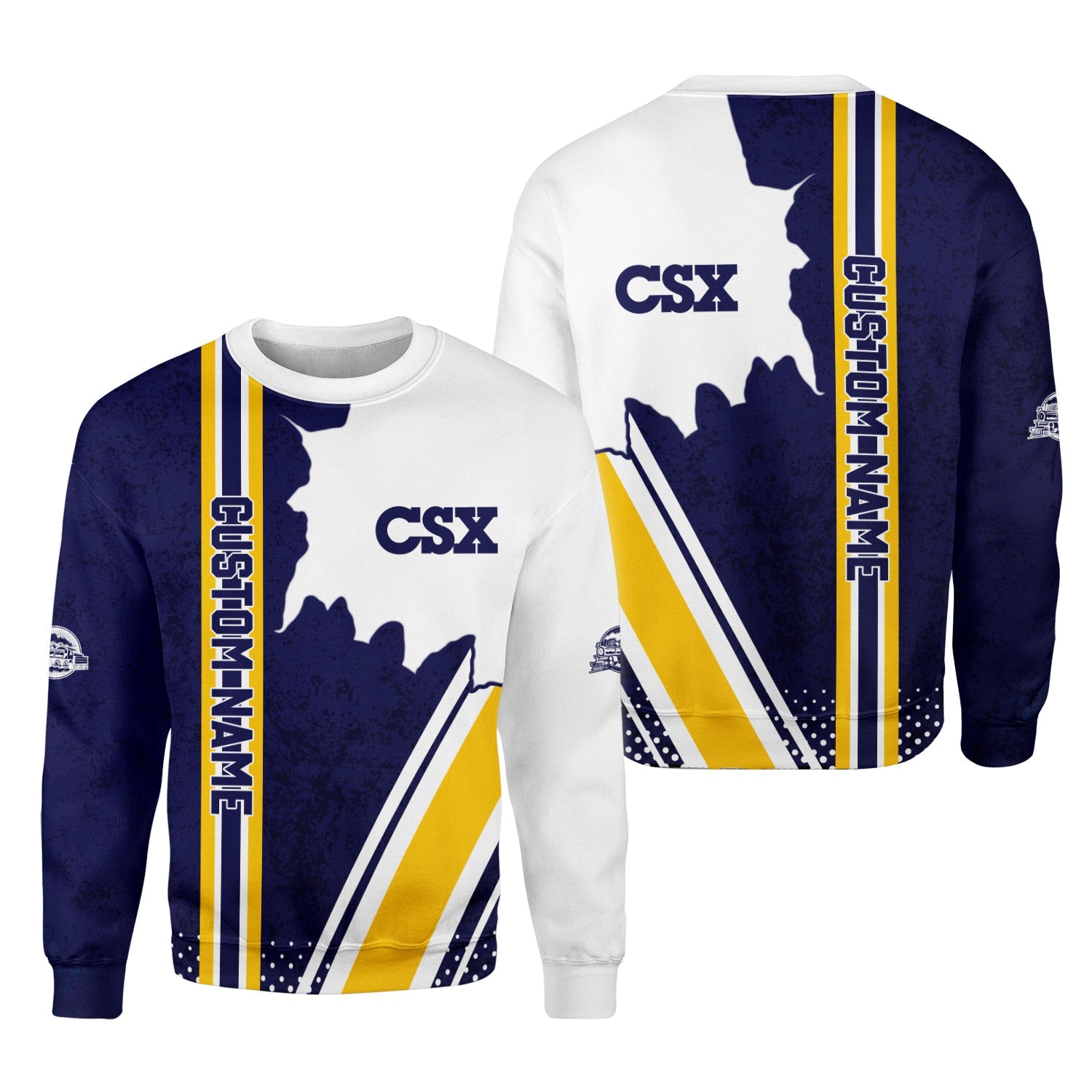 Railspirit Personalized CSX Transportation Railroad Sweatshirt All Over Printed Unisex Shirt