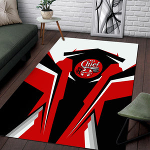 Railspirit Personalized The Chief Santa Fe Railroad Area Rug Strong Line Style  Train Area Rug Gift Idea For Train Lover