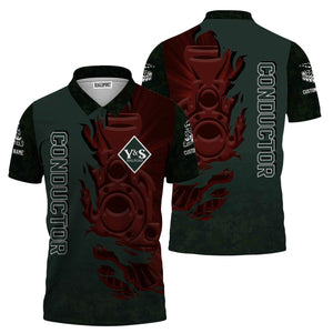 Railspirit Personalized Youngstown & Southern Railroad Polo Shirt Blazing Style with Custom Position Train Shirt