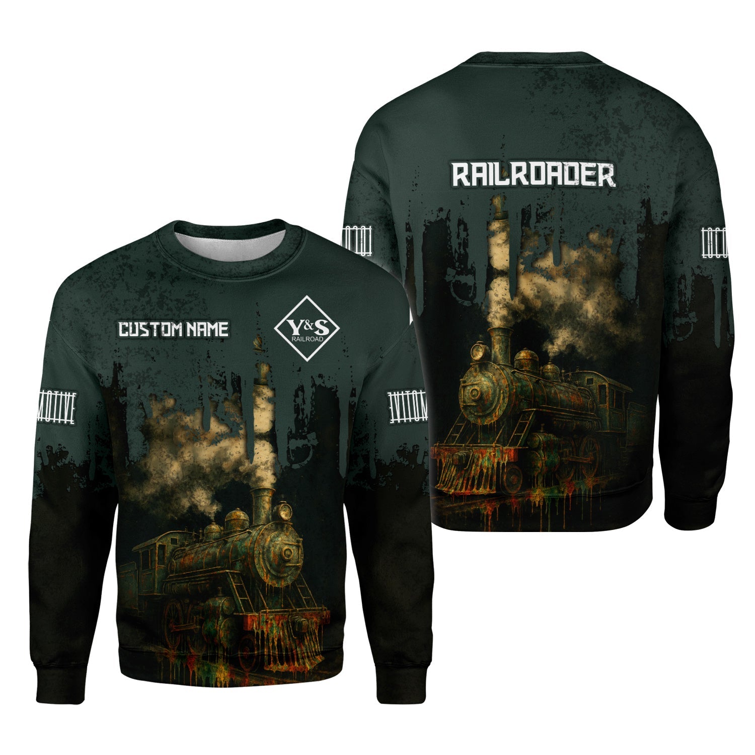 Railspirit Personalized Youngstown & Southern Railroad Sweatshirt Vintage Train Art Style Shirt For Locomotive Fans