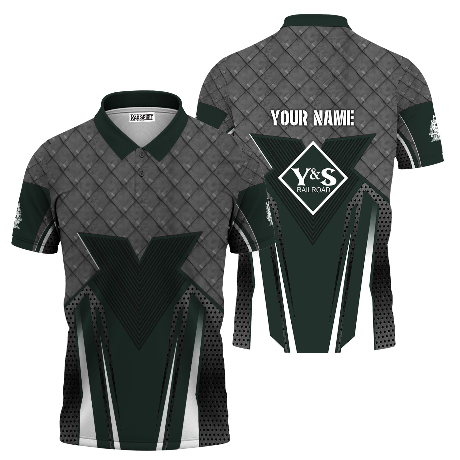 Railspirit Personalized Youngstown & Southern Railroad Polo Shirt Rugged Steel Vibes Train Shirt All Over Print