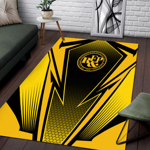 Railspirit Richmond, Fredericksburg And Potomac Railroad Area Rug Lightning Graphic Style Rug Gift Idea For Train Lover