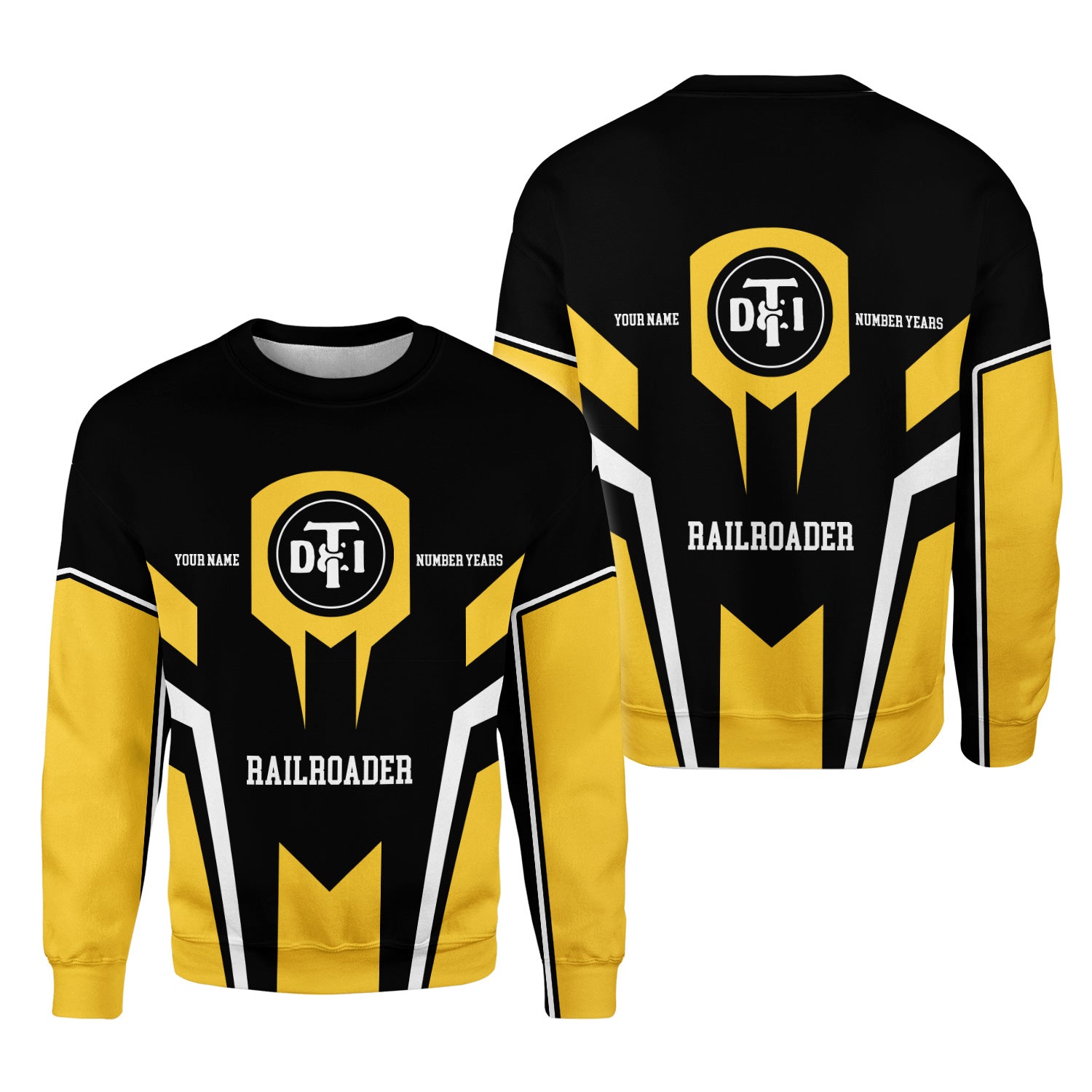 Railspirit Personalized Detroit Toledo And Ironton Railroad Sweatshirt Custom Year Railroader Shirt Gift Idea For Train Lover
