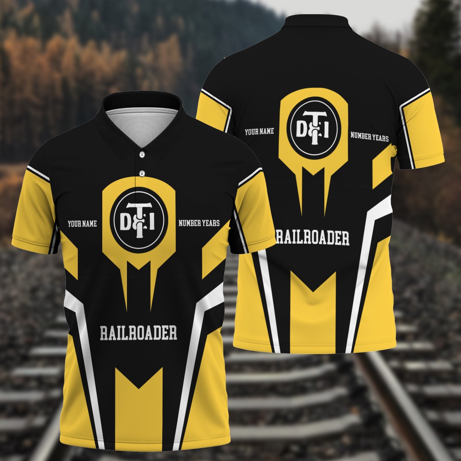 Railspirit Personalized Detroit Toledo And Ironton Railroad Polo Shirt Custom Year Railroader Shirt Gift Idea For Train Lover