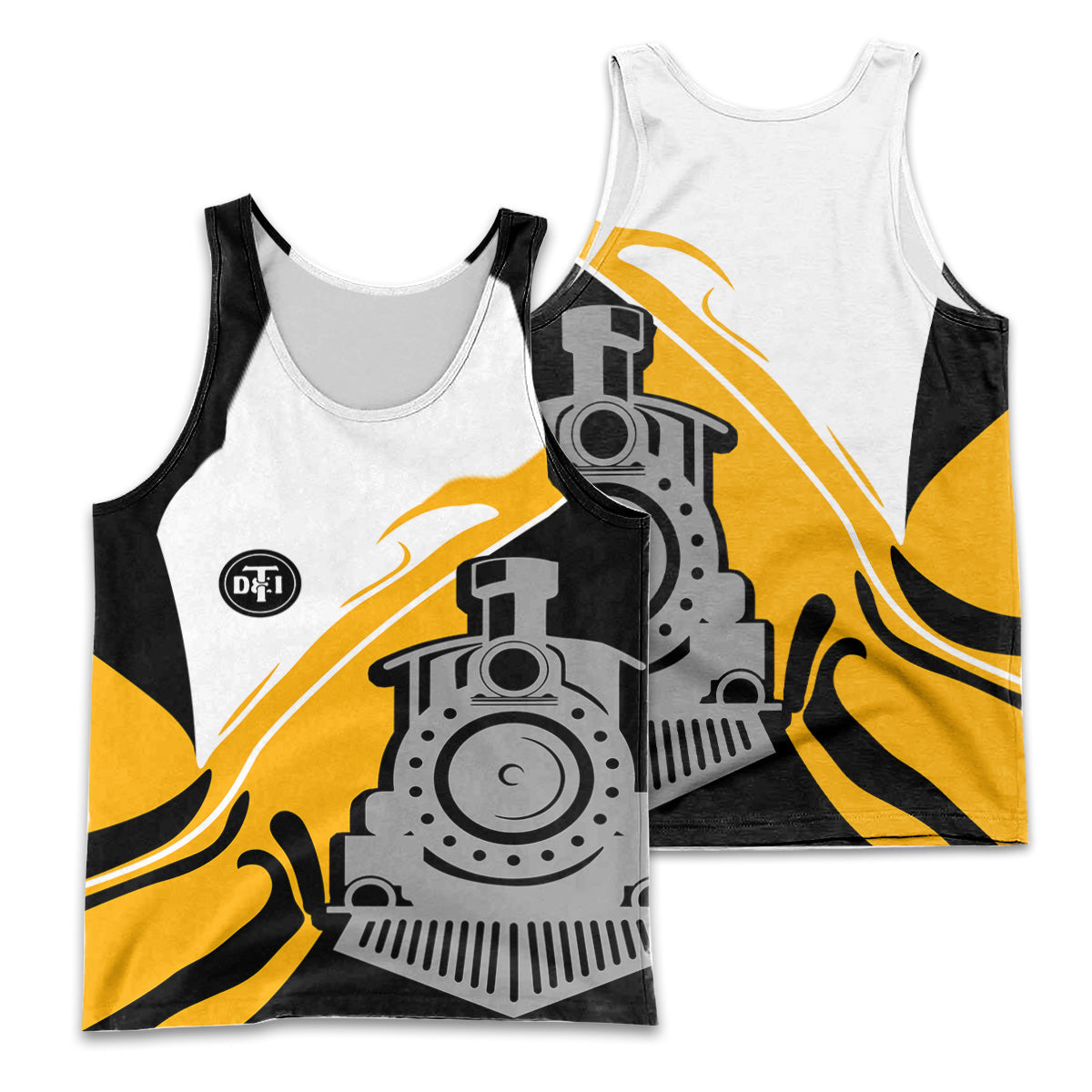 Railspirit Personalized Detroit Toledo And Ironton Railroad Men Tank Top Flame-Inspired Style Shirt Gift Idea For Train Lovers