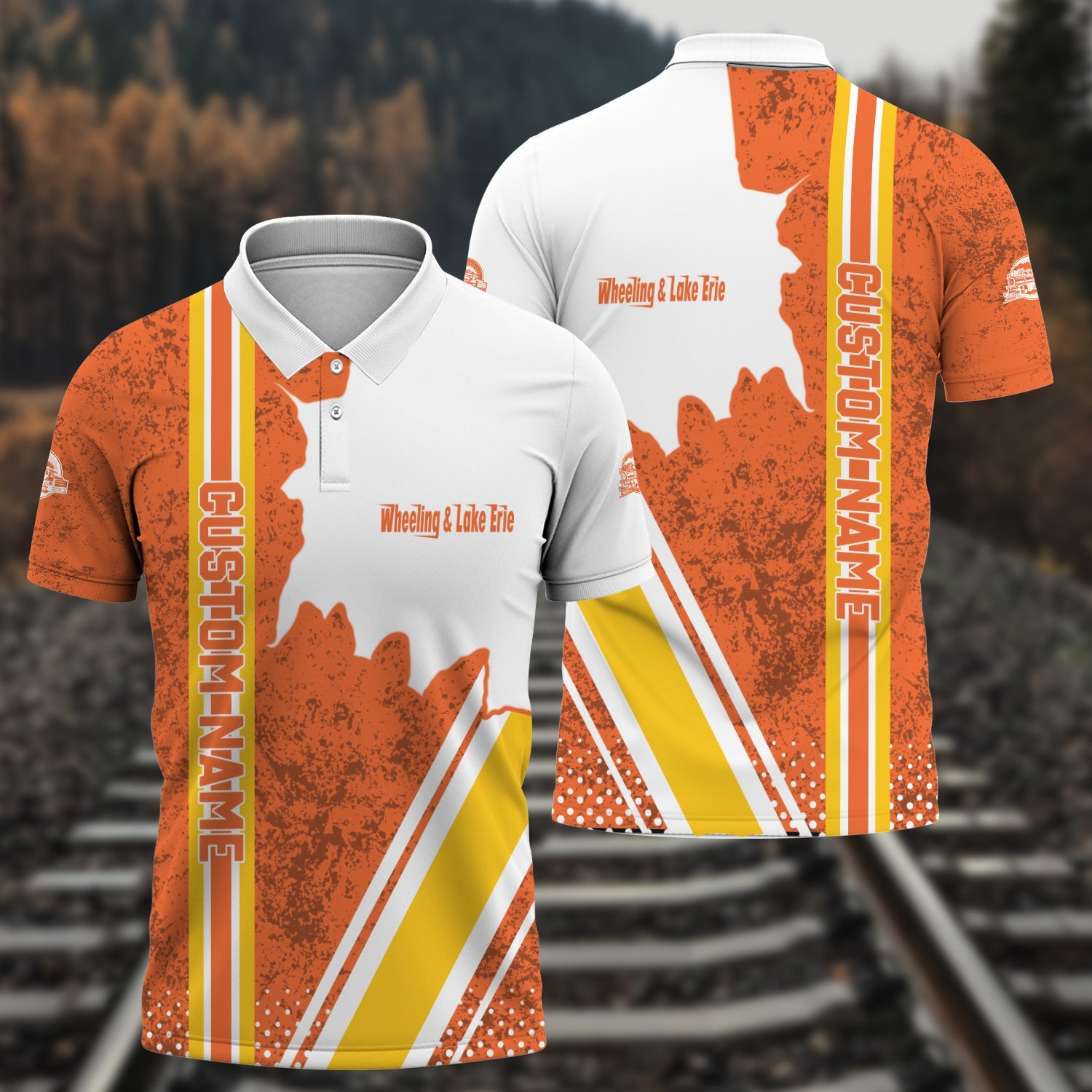 Railspirit Personalized Wheeling And Lake Erie Railroad Polo Shirt All Over Printed Unisex Shirt