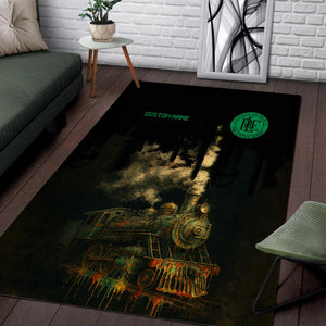 Railspirit Personalized Pittsburgh And Lake Erie Railroad Area Rug Vintage Train Art Style Rug For Locomotive Fans