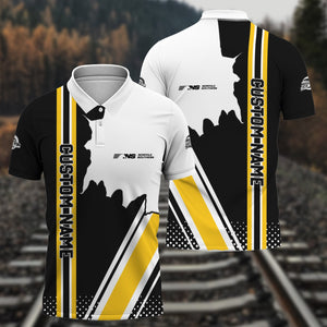 Railspirit Personalized Norfolk Southern Railway Polo Shirt All Over Printed Unisex Shirt