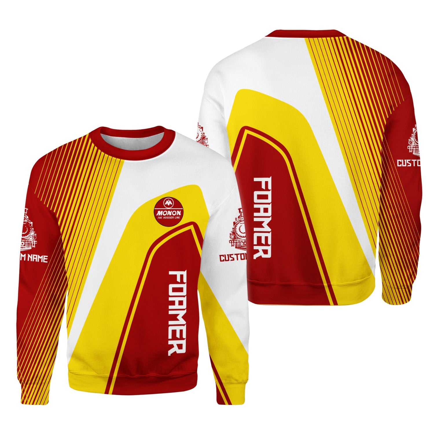 Railspirit Personalized Monon Railroad Sweatshirt Vibrant Striking Style Shirt For Rail Enthusiasts