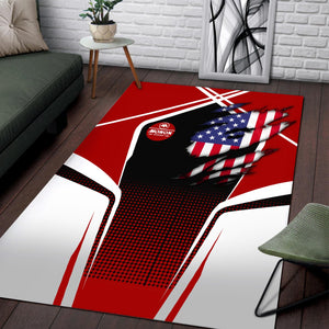 Railspirit Personalized Monon Railroad Area Rug American Eagle Vintage Train Rug