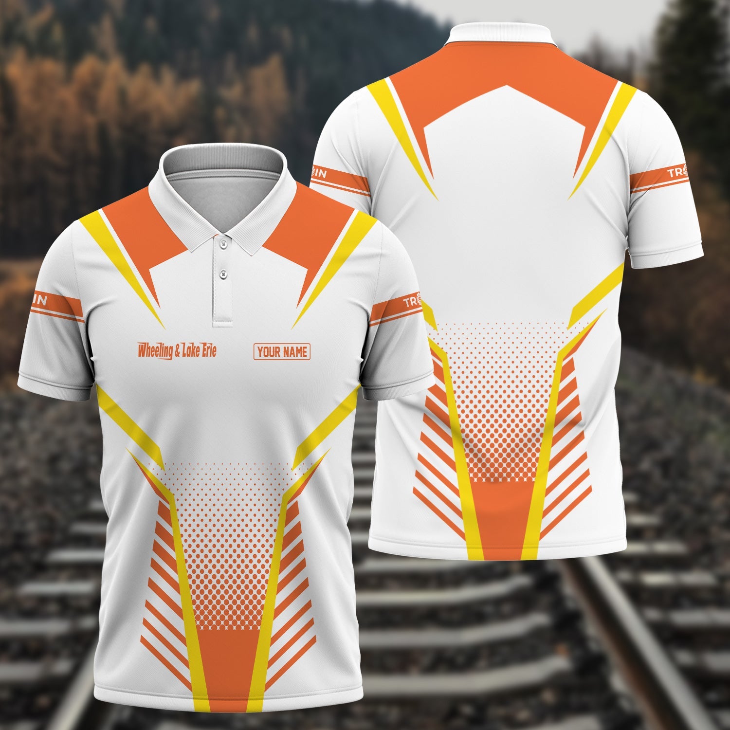 Railspirit Personalized Wheeling And Lake Erie Railroad Polo Shirt Unisex Train Shirt All Over Print