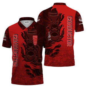 Railspirit Personalized Bangor And Aroostook Railroad Polo Shirt Blazing Style with Custom Position Train Shirt