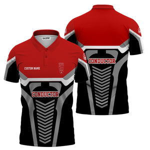 Railspirit Personalized Bangor And Aroostook Railroad Polo Shirt Track-Inspired with Custom Job Position  Train Shirt