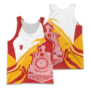 Railspirit Personalized Bangor And Aroostook Railroad Men Tank Top Flame-Inspired Style Shirt Gift Idea For Train Lovers