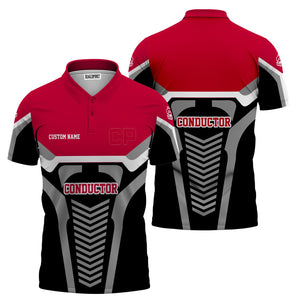 Railspirit Personalized Canadian Pacific Railroad Polo Shirt Track-Inspired with Custom Job Position  Train Shirt