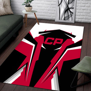 Railspirit Personalized Canadian Pacific Railroad Area Rug Strong Line Style  Train Area Rug Gift Idea For Train Lover
