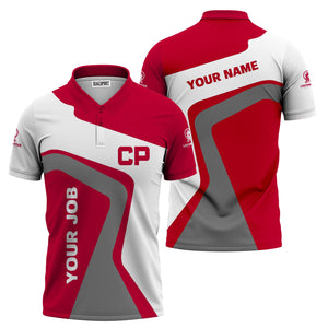 Railspirit Personalized Canadian Pacific Railroad Polo Shirt Unique Design with Custom Job Position Train Shirt