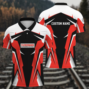 Railspirit Personalized Fleischmann And Western Railroad Polo Shirt Strong Line Style Train Unisex Shirt All Over Print