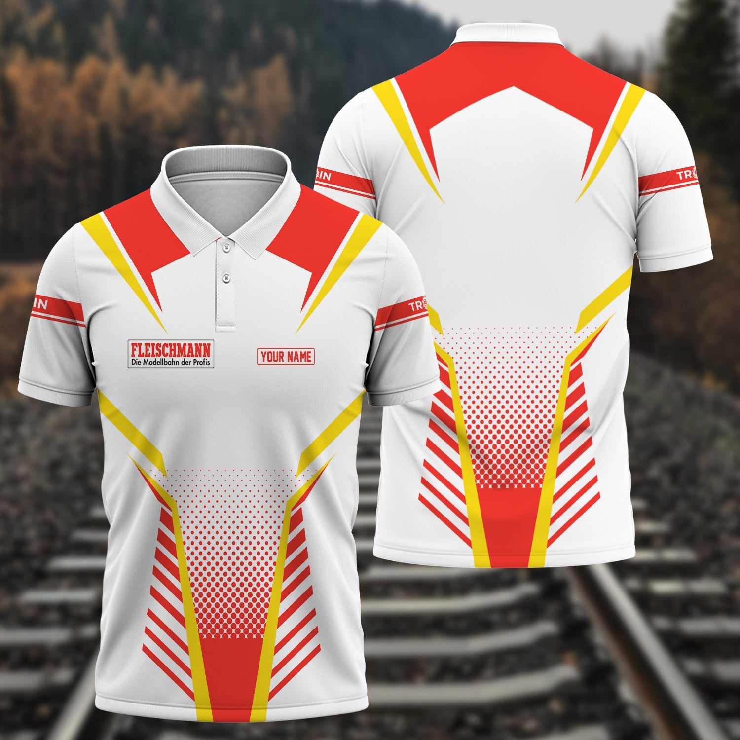 Railspirit Personalized Fleischmann And Western Railroad Polo Shirt Unisex Train Shirt All Over Print