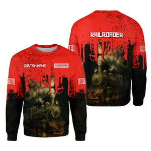 Railspirit Personalized Fleischmann And Western Railroad Sweatshirt Vintage Train Art Style Shirt For Locomotive Fans