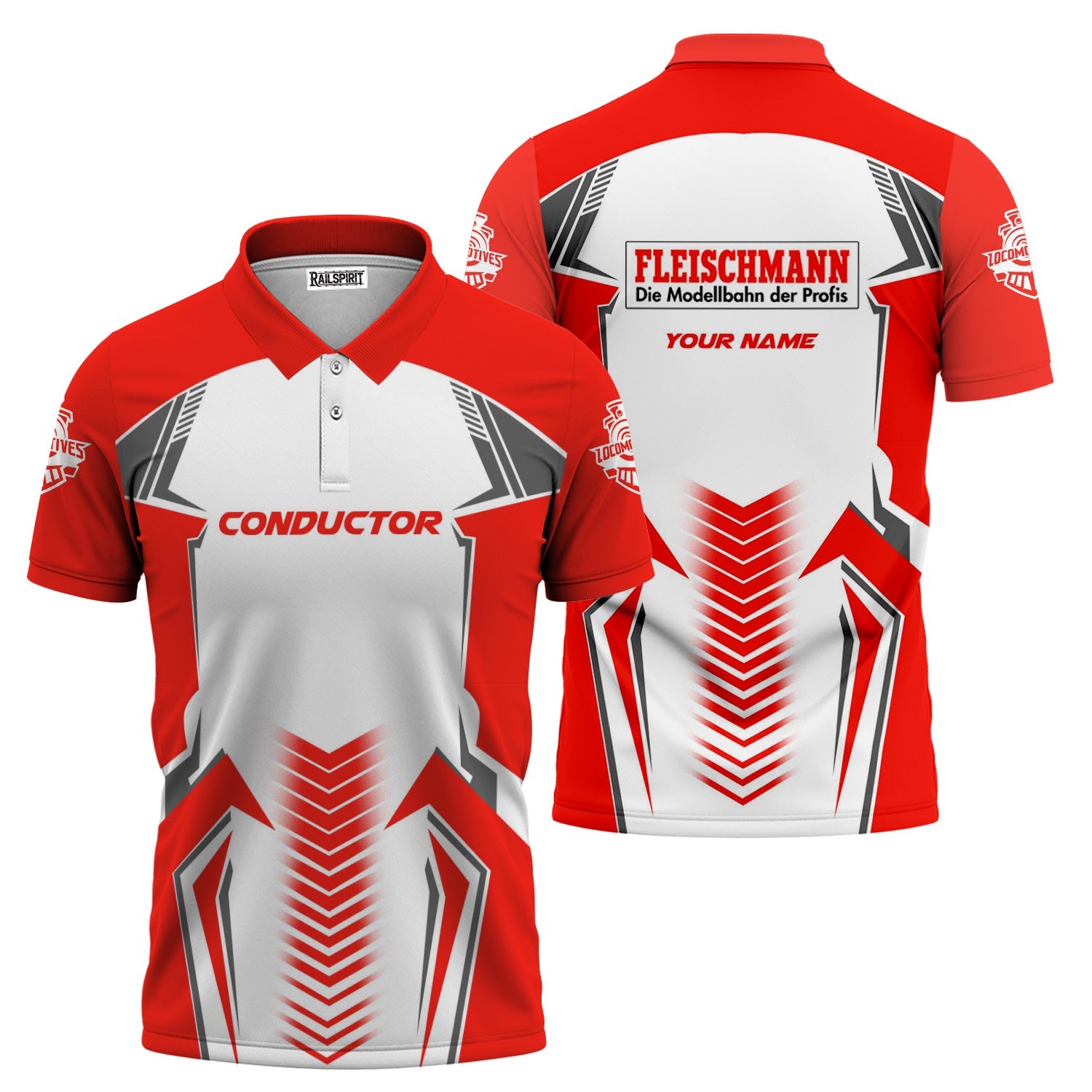 Railspirit Personalized Fleischmann And Western Railroad Polo Shirt Standout Style with Custom Position Train Shirt