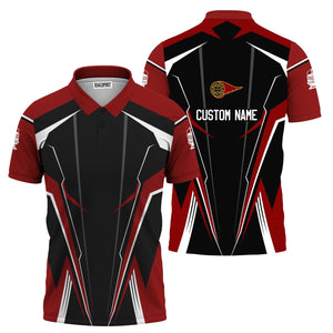 Railspirit Personalized Western Maryland Railway Polo Shirt Lightning-Edge Design Train Shirt For Railroad Lovers