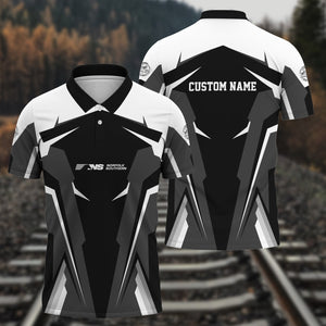 Railspirit Personalized Norfolk Southern Railway Polo Shirt Strong Line Style Train Unisex Shirt All Over Print