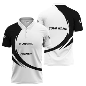 Railspirit Personalized Norfolk Southern Railway Polo Shirt Unique Graphic Style Shirt For Train Enthusiasts