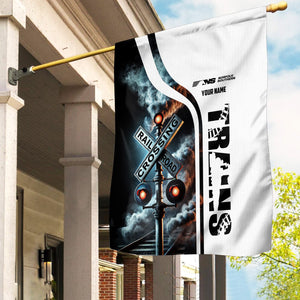 Railspirit Personalized Norfolk Southern Railway Garden Flag Railroad Crossing Sign Flag All Over Print