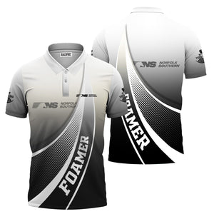 Railspirit Personalized Norfolk Southern Railway Polo Shirt Railway-Themed Style Shirt Gift Idea For Trainspotter