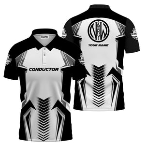 Railspirit Personalized Norfolk and Western Railway Polo Shirt Standout Style with Custom Position N&W Train Shirt