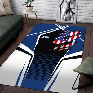 Railspirit Personalized Duluth, Winnipeg and Pacific Railway Area Rug American Eagle Vintage Train Rug