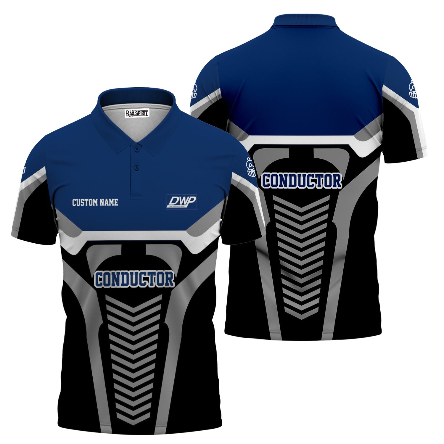 Railspirit Personalized Duluth, Winnipeg and Pacific Railway Polo Shirt Track-Inspired with Custom Job Position  Train Shirt