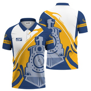 Railspirit Personalized Duluth, Winnipeg and Pacific Railway Polo Shirt Flame-Inspired Style Shirt Gift Idea For Train Lovers