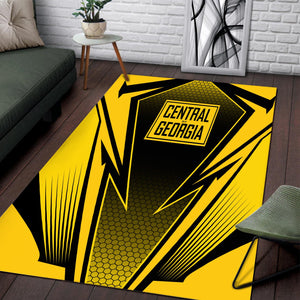 Railspirit Central of Georgia Railway Area Rug Lightning Graphic Style Rug Gift Idea For Train Lover