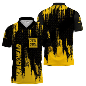 Railspirit Personalized Central of Georgia Railway Polo Shirt Paint Impact Design Train Shirt for Trackhead